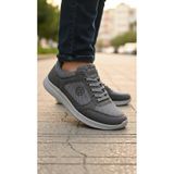 Stil Shoes Erkek Günlük Spor Yürüyüş Koşu Ayakkabısı Hafif Rahat Esnek Ortopedik Taban Ayakkabı 103 Füme