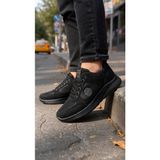 Stil Shoes Erkek Günlük Spor Yürüyüş Koşu Ayakkabısı Hafif Rahat Esnek Ortopedik Taban Ayakkabı 103 - Siyah