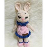 Stil Tavşancık Uyku Arkadaşı Amigurumi Organik Oyuncak