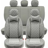 Stil Volkswagen Bora Lüks Yarı Deri Oto Koltuk Kılıfı Ön/Arka Set