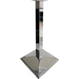Stilaks 71CM Boy 60CM x 60MM Profil kare Piramit Taban Masa Ayağı - Krom