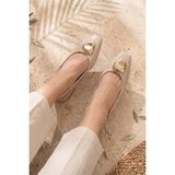 Stilbagshoes June Ön Ithal Toka Detaylı Kadın Günlük Ayakkabı Ten