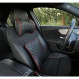 Stilcar Oto Aksesuar Premium Ergonomik Bel Sırt Destek Minderi ve Ortopedik Boyun Yastığı - Uzun Yol Ağrı Kesici (Takım olarak gönderilir.) - Siyah