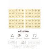Stile Cucina 15'li Sarı Baharatlık Etiketi Sticker Seti Bakliyat Kavanoz Mutfak Düzenleyici - 4 Set
