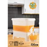 Stile Cucina 4,5 Litre Musluklu Ve Ayaklı Buzdolabı Su Limonata Sebili Beyaz