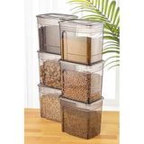 Stile Cucina 6lı Avantajlı Set Strip Mega Boy Erzak Saklama Kabı 5,5 Litre Antrasit