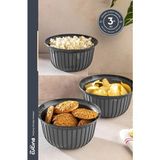Stile Cucina Linea 3lü Pratik Çerezlik Antrasit 500 Ml