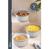 Stile Cucina Linea 3lü Pratik Çerezlik Gri 1 Litre