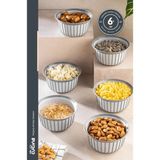 Stile Cucina Linea 6’lı Pratik Çerezlik Gri 500 ml