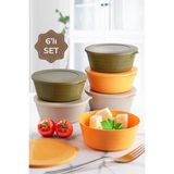 Stile Cucina Trio 6lı Saklama Kabı Seti - 400 ml