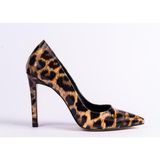 Stiletto Büyük Numara Bayan Ayakkabısı - Leopar