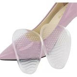 Stiletto İçi Kaydırmaz Silikon Ön Tabanlık, Kendinden Yapışkanlı, Şeffaf, Yumuşak Jel Metatarsal Destek, Nasır Koruyucu Yarım Ayakabı Tab