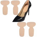 Stiletto, Kösele, Sandalet,Babet Tipi Ayakkabı Topuk Vurma, Yırtık Gizleme, Yastıklama ve Taban- Topuk Ağrısı Önleyici, Yumuşak Süngerli T Şekilli, Ped (Krem, 2 ÇİFT)