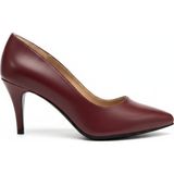 Stiletto Love Shine Klasik Sivri Topuklu Büyük Numara Kadın Ayakkabısı Mat - Bordo