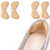 Stiletto,Kundura Ayakkabı Arkası Aşınma, Topuk Vurma Önleyici, 3-4 mm Ayakkabıda ki Boşluğu Alma-Küçültme Pedleri (2 Çift, 4 mm Krem)