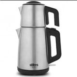 Stilevs Çays Inox Gri 1650 W Çelik Çay Makinesi