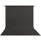 Stilfon 145 cm x 200 cm Sonsuz Siyah Fon Perdesi Seti
