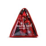 STİLİX GARAGE Araç Trafik Seti Ilk Yardım Seti Tuvtürk Muayene Uyumlu 1 kg Yangın Tüpü Çantalı Trafik Set