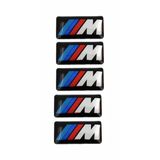 STİLİX GARAGE BMW ///M Logo Damla Sticker 17x9 mm 5 Adet