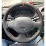 Stilix Garage Clio 2 Araca Özel Direksiyon Kılıfı (Noktalı Soft Yüzüklü)
