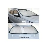 STİLİX GARAGE Güneşlik Gölgelik BÜYÜK BOY Vantuzlu Gümüş Nikel Balonlu Ön Cam Oto 145cm X 70 cm BÜYÜK BOY