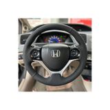STİLİX GARAGE Honda Civic FB7 Araca Özel Dikmeli Direksiyon Kılıfı NOKTA DÜZ SİYAH İP