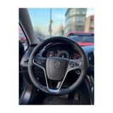 STİLİX GARAGE Opel İnsignia 2015-2017 Uyumlu Araca Özel Dikmeli Direksiyon Kılıfı (5D KRİSTAL KARBON SOFT NOKTA)