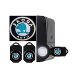 Stilix Garage Skoda Araçlarına Kapı Altı LED Logo Mesafe Sensörlü Yeni Nesil