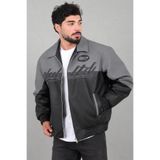 Stilkombin Baskılı Çift Renk Oversize Suni Deri Mont KMD 882_50531