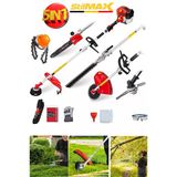 stilmax 20HPX Motorlu Çok Fonksiyonel 5IN1 Kafalı Benzinli Tırpan Ot Biçme + Budama + Canavar + Testere Seti