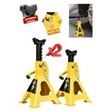 stilmax Çift Kilitli ve Geniş Tabanlı 4 Ayaklı 3 Ton Tonajlı Sehba Kriko Standı 2x Adet Araba Kriko Standı