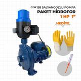 Stilmax CPM158 Salyangoz Pompalı Santrifüj Su Motoru 1 Hp 1" Eldiven ve Kontrol Kalemi 28MT Max