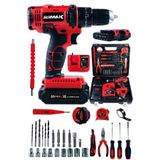 Stilmax Darbeli Bakır Motor Profesyonel Turbo Şarj Entegreli Çift Akülü Şarjlı Vidalama Matkap + Full Set