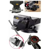 stilmax Germany 150mm 6" 360 Dönerli Taban Özel Alaşım Paslanmaz Çelik Sabit Tezgah Masa Mengenesi Örslü