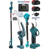 STILMAX Germany 2100v Lion 2'li Set Süperturbo Teleskopik Dal Budama Bağ Makası Seti Dal Budama Makaslı Set