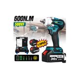 Stilmax Germany 36V 5AH Kömürsüz Bakır Sargı Çift Akülü Şarjlı Metal Somun Sökme Bijon Matkap Seti