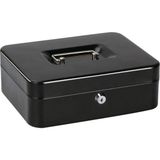 Stilmax Germany Büyük Boy Anahtarlı Çelik Kasa 9x18x25 cm Siyah Renkli Güvenli Nakit Kutusu