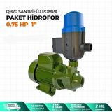 Stilmax Germany QB70 Santrifüj Otomatik Pompa Paket Hidrofor 0,75 Hp 1" Eldiven +Kontrol Kalemi