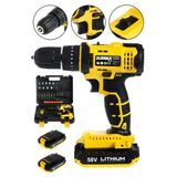 Stilmax Germany Samsung Çift Batarya Metal Dişli Darbeli Şarjlı Matkap Vidalama Set 58V 8Ah 24Pcs Usta Seti