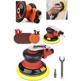 stilmax Kavisli Yörüngeli Havalı Orbital Avuç İçi Zımpara Polisaj Cilalama Makinesi x10 Zımpara x1 Ped