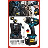 Stilmax Kömürsüz Motor Bol Aksesuarlı Çift Akülü Somun Sökme Sıkma Makinesi Vidalama Matkap Seti + 40PARÇA