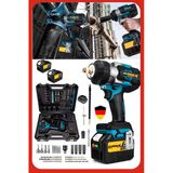 Stilmax Kömürsüz Motor Çift Akülü Somun Sökme Sıkma Makinesi Vidalama Matkap Seti + 40Parça