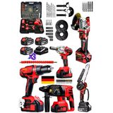 Stilmax Kömürsüz Motor Şarjlı Matkap Taşlama Dal Budama Testeresi Somun Sıkma Kırıcı Delici 5li Ultra Set