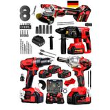stilmax Kömürsüz RED4ST 20AHX 4'lü Set Akülü Şarjlı Vidalama + Somun Sökme + Taşlama + Kırıcı Delici Seti