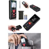 Stilmax Lazerli Mesafe Ölçüm Cihazı 60MT Lazermetre Akıllı LCD Dijital Ekranlı Çift Terazili Mesafe Ölçer