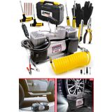 stilmax Profesyonel Çift Pistonlu Metal Hava Kompresörü 12 V 150 Psi Araba Lastik Bot Şişirme Full Çanta Set