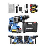 Stilmax Skt214kd Akülü Kırıcı Delici 5J Kırım 21V 4Ah Titanyum Çift Akülü Kırıcı Delici Hiltı + Set