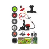 Stilmax STL20HP8 Benzinli Sırt Tipi Tırpan 8 Başlıklı Full Set Çim Biçme Makinesi