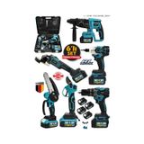 Stilmax STL6900 388VF Şarjlı 6'lı Makine Seti Matkap + Kırıcı Hilti + Taşlama + Somun Sökme + Dal Budama Makinesi
