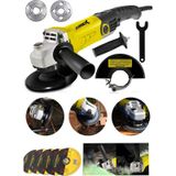Stilmax STM35AG 3500 W Devir Ayarlı Spiral Taşlama Makinesi + Taşlama 125 MM 5 Adet